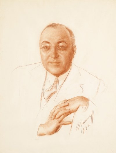 Portret van Boris Alexandrovich Bakhmeteff 1880-1951 door Alexander Yevgenyevich Yakovlev