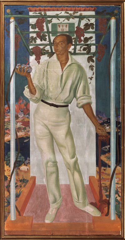 Portret van de Mexicaanse kunstenaar Roberto Montenegro Nervo 1887-1968, 1915 door Alexander Yevgenyevich Yakovlev