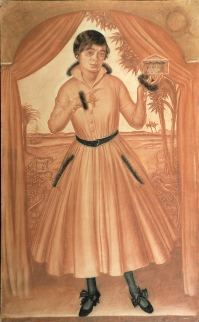 Portret van de vrouw van de kunstenaar door Alexander Yevgenyevich Yakovlev