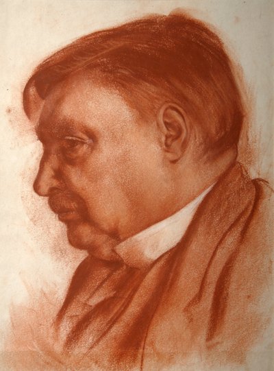 Portret van de componist Alexander Glazoenov, 1865-1936 door Alexander Yevgenyevich Yakovlev