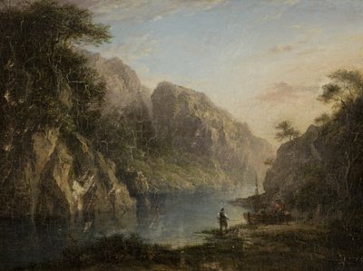 Pass of the Cows, Hooglanden, laat 18e-vroeg 19e eeuw door Alexander after Nasmyth