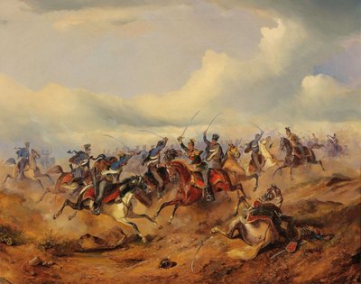 Een scène uit de Hongaarse Revolutie van 1848-1849, ca. 1850 door Alexander von Bensa
