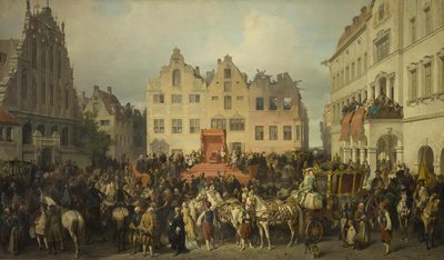 Riga zweert trouw aan Peter de Grote door Alexander von Kotzebue