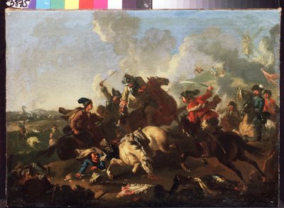Scène van de Slag bij Poltava door Alexander von Kotzebue