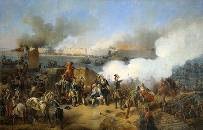Bestorming van het Zweedse Nöteburg-fort door Russische troepen door Alexander von Kotzebue