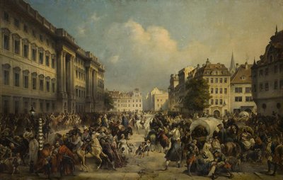 De bezetting van Berlijn door Russische troepen in oktober 1760, 1849 door Alexander von Kotzebue