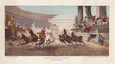 De wagenrace door Alexander von Wagner