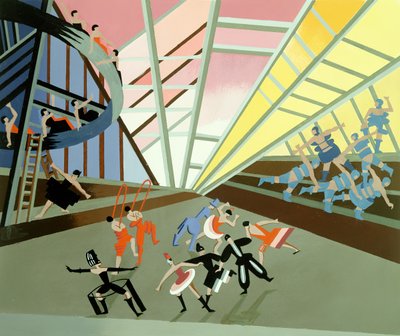 Lichtproject voor een Ballet, uitgegeven 1930 door Alexandra Alexandrowna Exter