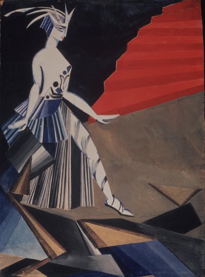 Salomé. Kostuumontwerp voor het toneelstuk Salomé door O. Wilde, 1917 door Alexandra Alexandrowna Exter