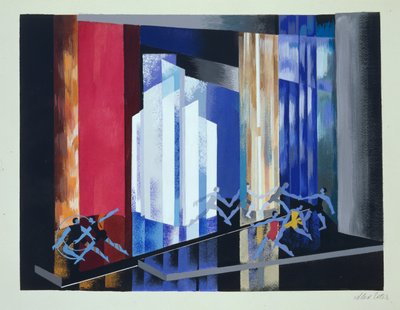 Decorontwerp voor een Ballet, illustratie uit 