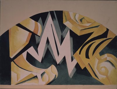 Toneelontwerp voor het stuk Romeo en Julia van W. Shakespeare, 1921 door Alexandra Alexandrowna Exter