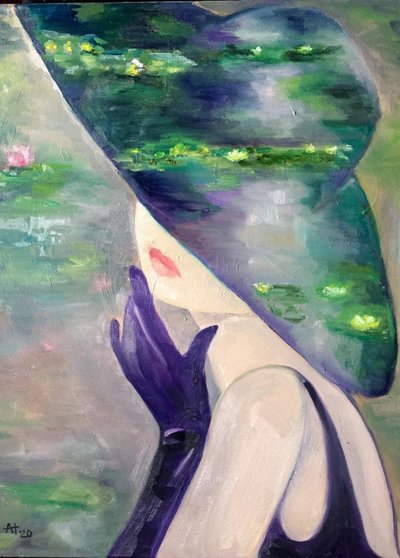 Elegante lelie in de weerspiegeling door Alexandra Higgins