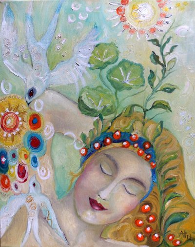 Rustgevend droomlandschap door Alexandra Higgins