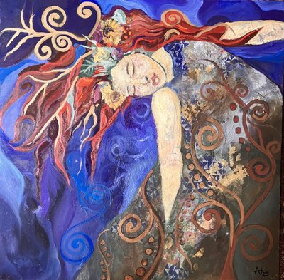 Serene bloemendroom door Alexandra Higgins