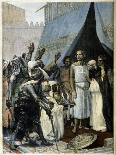 Saint Louis in Jeruzalem (naar het schilderij van Cabanel) - in 