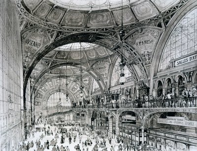 Centraal Station, Boekarest, Roemenië, uit Orientalisme et Architecture Contemporaine door Alexandre Auguste Louis Marcel