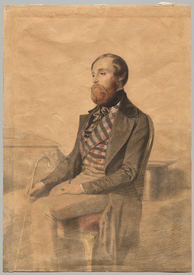 Portret van Alfred de Musset (1810-1857) door Alexandre Bida