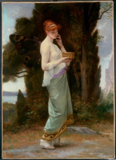 Psyche met de doos van Proserpina door Alexandre Cabanel