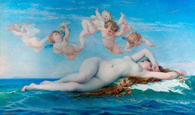 Geboorte van Venus, 1863 door Alexandre Cabanel