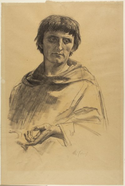 Centrale Figuur, studie voor Het Leven van Sint Lodewijk, Koning van Frankrijk door Alexandre Cabanel