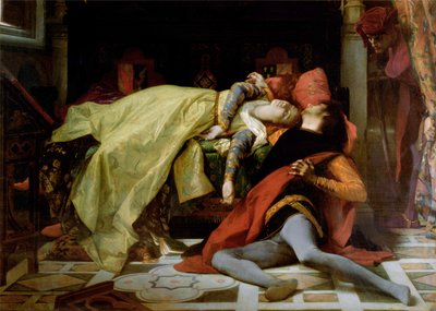 De dood van Francesca da Rimini en Paolo Malatesta, 1870 door Alexandre Cabanel