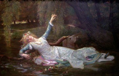 Ophelia, 1883 door Alexandre Cabanel
