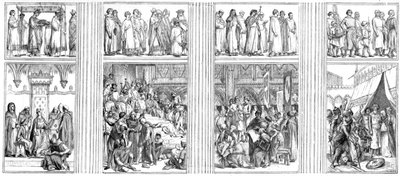 Schilderij in het linker transept van het Pantheon, Parijs door Alexandre Cabanel