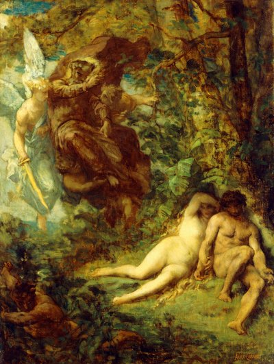 Studie voor Paradis Perdu door Alexandre Cabanel