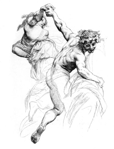 Studie voor De Triomf van Flora, ca. 1880-1882 door Alexandre Cabanel