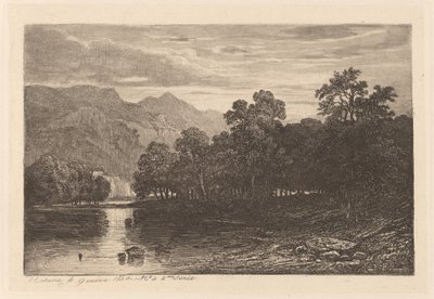 Berg rivier door Alexandre Calame