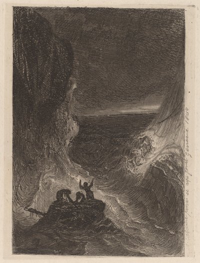 Schipbreuk door Alexandre Calame