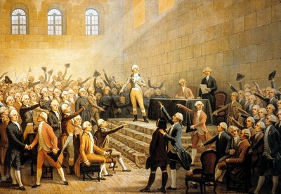 Vergadering van de notabelen van de Dauphine, Frankrijk, op 21 juli door Alexandre Debelle