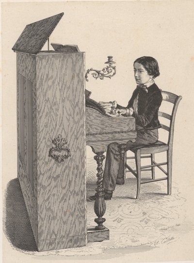 Lithografische Platen door Alexandre Désiré Collette