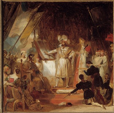 Francois I ridder door Bayard door Alexandre Evariste Fragonard