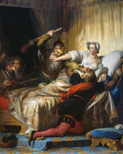Bloedbad in de nacht van Sint-Bartholomeüs (24 augustus) door Alexandre Evariste Fragonard