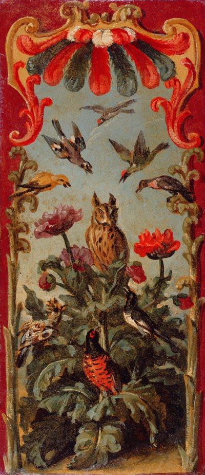 Ontwerp voor het blad van een Savonnerie-scherm, ca. 1720 door Alexandre Francois Desportes