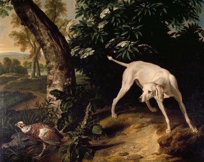 Jachtscène (detail) door Alexandre Francois Desportes