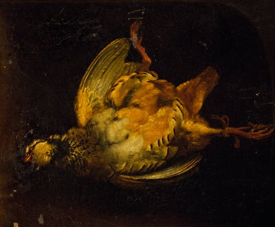 Stilleven met patrijs door Alexandre Francois Desportes
