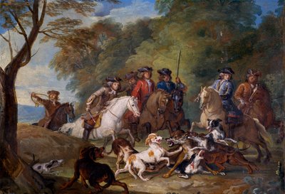 Studie voor De Wolvenjacht door Alexandre Francois Desportes