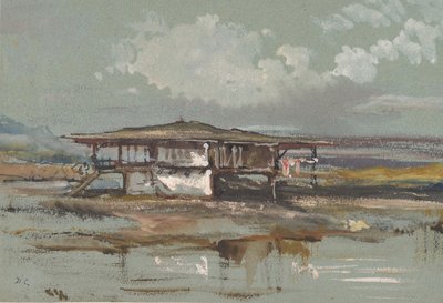 Een huis in Turkije, 1820-60 door Alexandre Gabriel Decamps
