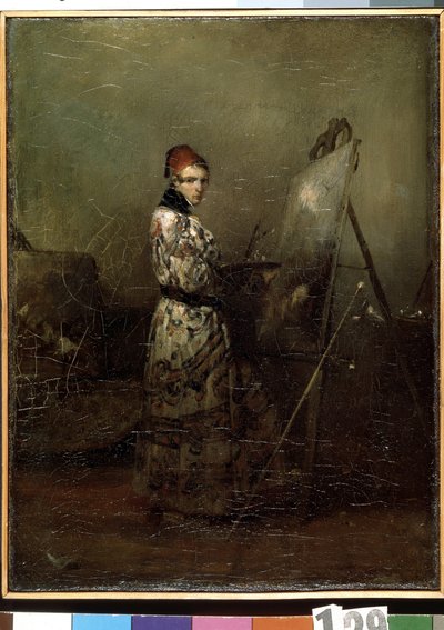 Zelfportret door Alexandre Gabriel Decamps