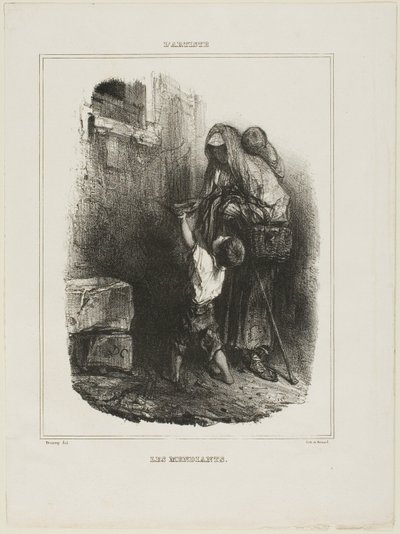 Bedelaars door Alexandre Gabriel Decamps