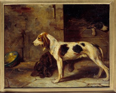 Honden Brifauts door Alexandre Gabriel Decamps