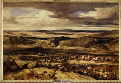 La defaite des Cimbres - Romeinse generaal Gaius Marius verslaat de Cimbri op een vlakte in de Provence ... door Alexandre Gabriel Decamps