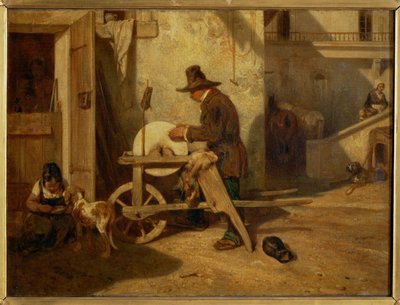 Le remouleur - de messenslijper ... door Alexandre Gabriel Decamps