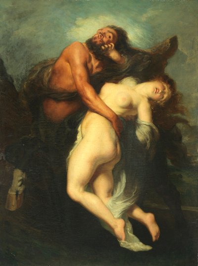 De ontvoering van Deianeira door de centaur Nessus door Alexandre Gabriel Decamps