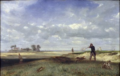 De jacht, 1847 door Alexandre Gabriel Decamps