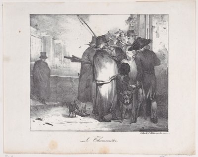 De Thermometer, 1823 door Alexandre Gabriel Decamps