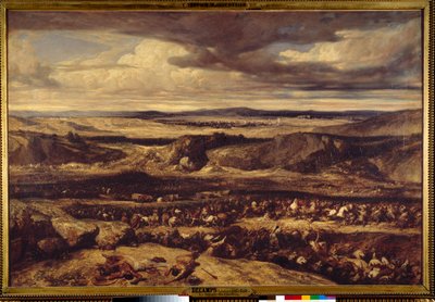 De nederlaag van de Cimbren (101 v.Chr.) of de Romeinse generaal Marius versloeg de Cimbren in de vlakte van Provence. door Alexandre Gabriel Decamps