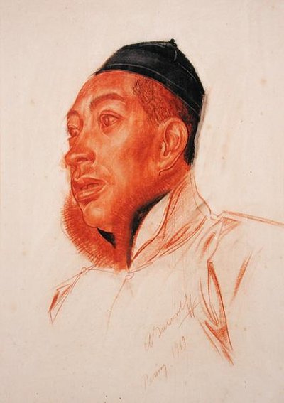 Portret van een Chinese Man door Alexandre Iacovleff